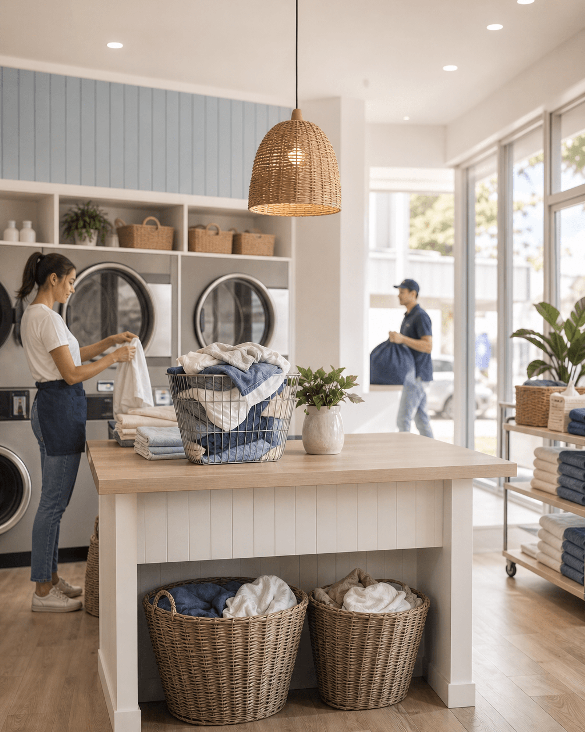 The Seaside Wash and Fold shopfront